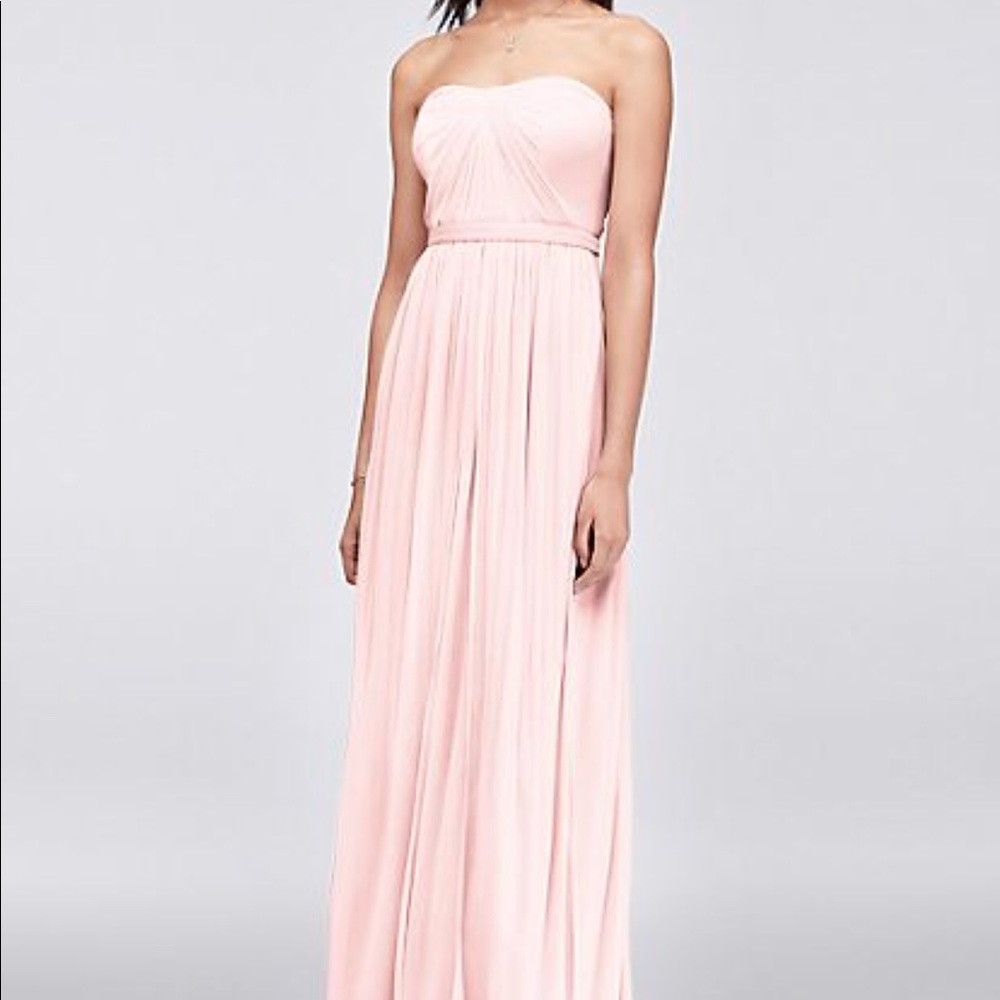 David’s Bridal Convertible Mesh Bridesmaids Dress